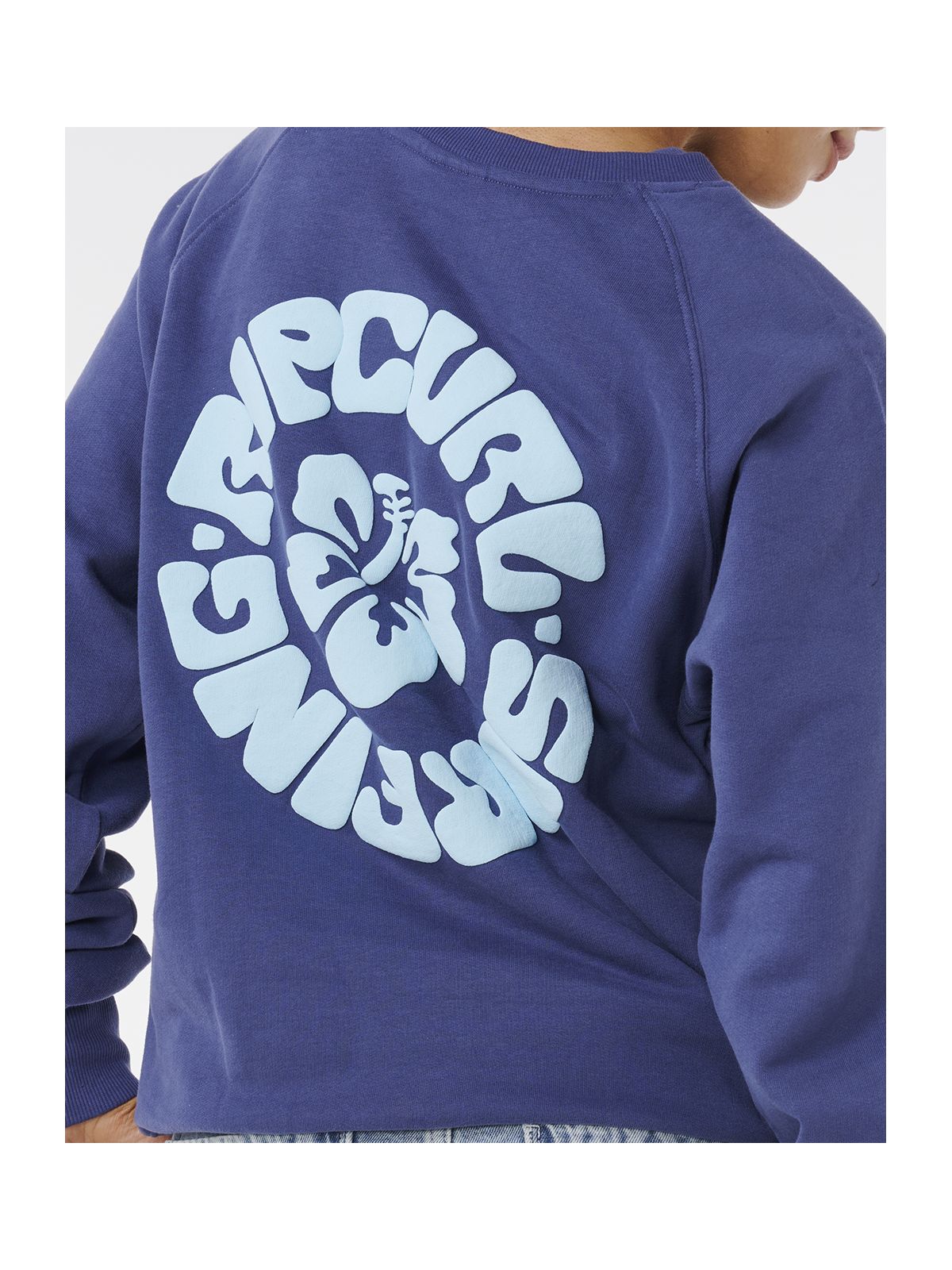 Bluza RIP CURL LUXE SURF RAGLAN RELAXED CREW granatowa