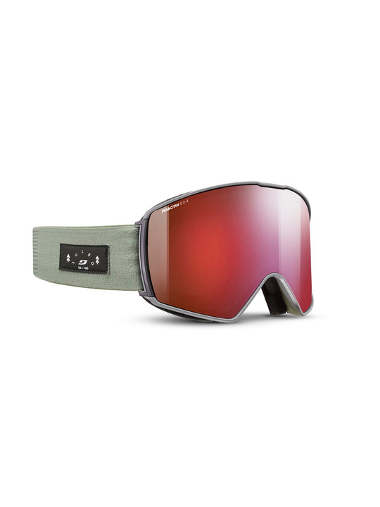 Gogle narciarskie JULBO Launcher zielony fotochrom Cat 0-4 High Contrast
