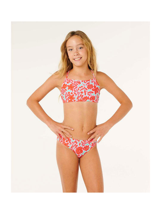 Kostium dziewczęcy RIP CURL Sunshine Squad 3P Set-Girl czerwony
