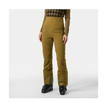 Spodnie narciarskie damskie HELLY HANSEN W ALPHELIA HI WAIST INS PANT brązowe
