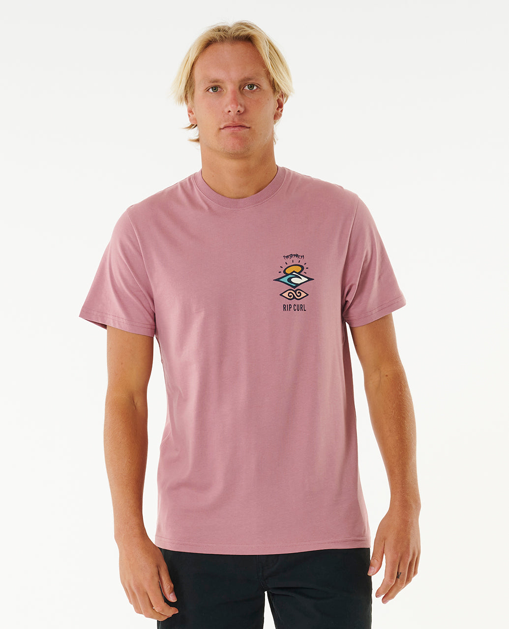 T-Shirt RIP CURL Search Icon Tee różowy - Koszulka - Adventure Sports