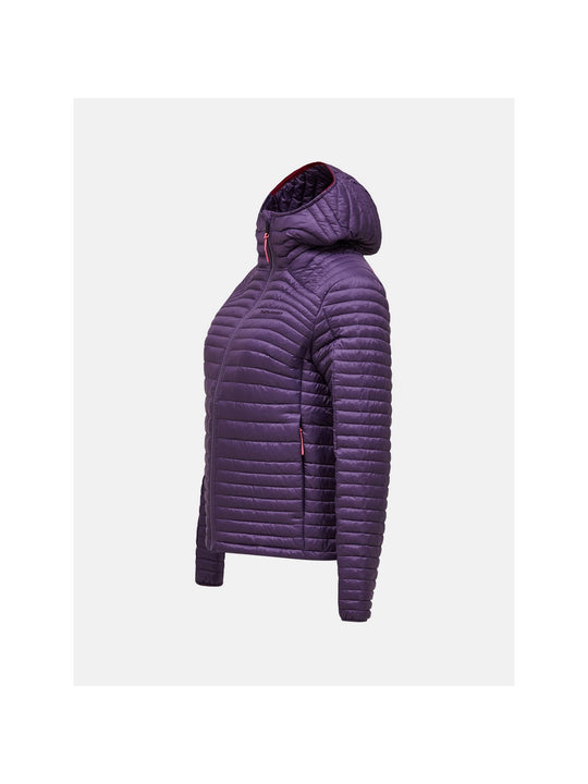 Kurtka damska PEAK PERFORMANCE Monolight Insulated Hood Jacket fioletowa
