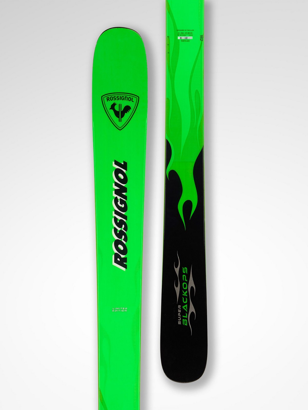 Narty ROSSIGNOL Super Blackops Open + wiązania LOOK Pivot 2.0 15 Gw B105 Super Green