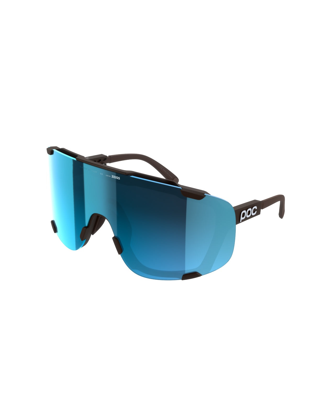 Okulary rowerowe POC Devour brązowe - Clarity Universal/Partly Sunny Turquoise cat.2