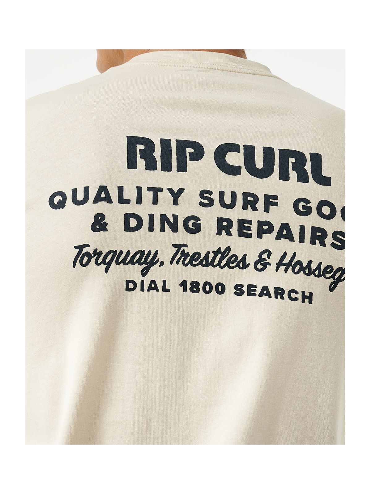 Koszulka RIP CURL Heritage Ding Repairs Tee biały - Adventure Sports