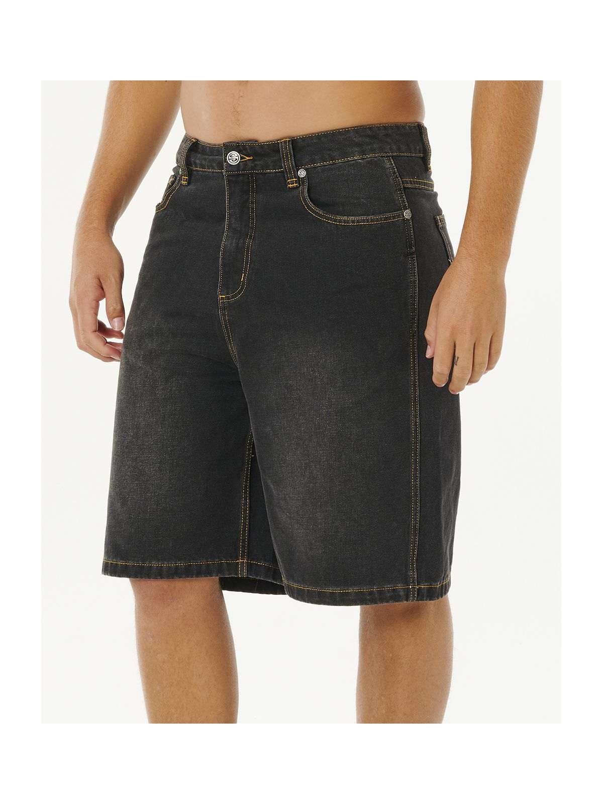 Szorty męskie RIP CURL Inner Visions Denim Walkshort czarne