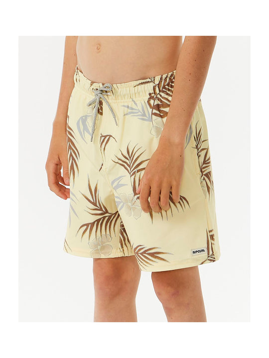 Boardshorty RIP CURL Surf Revival Floral Volley Boy żółty - Adventure Sports
