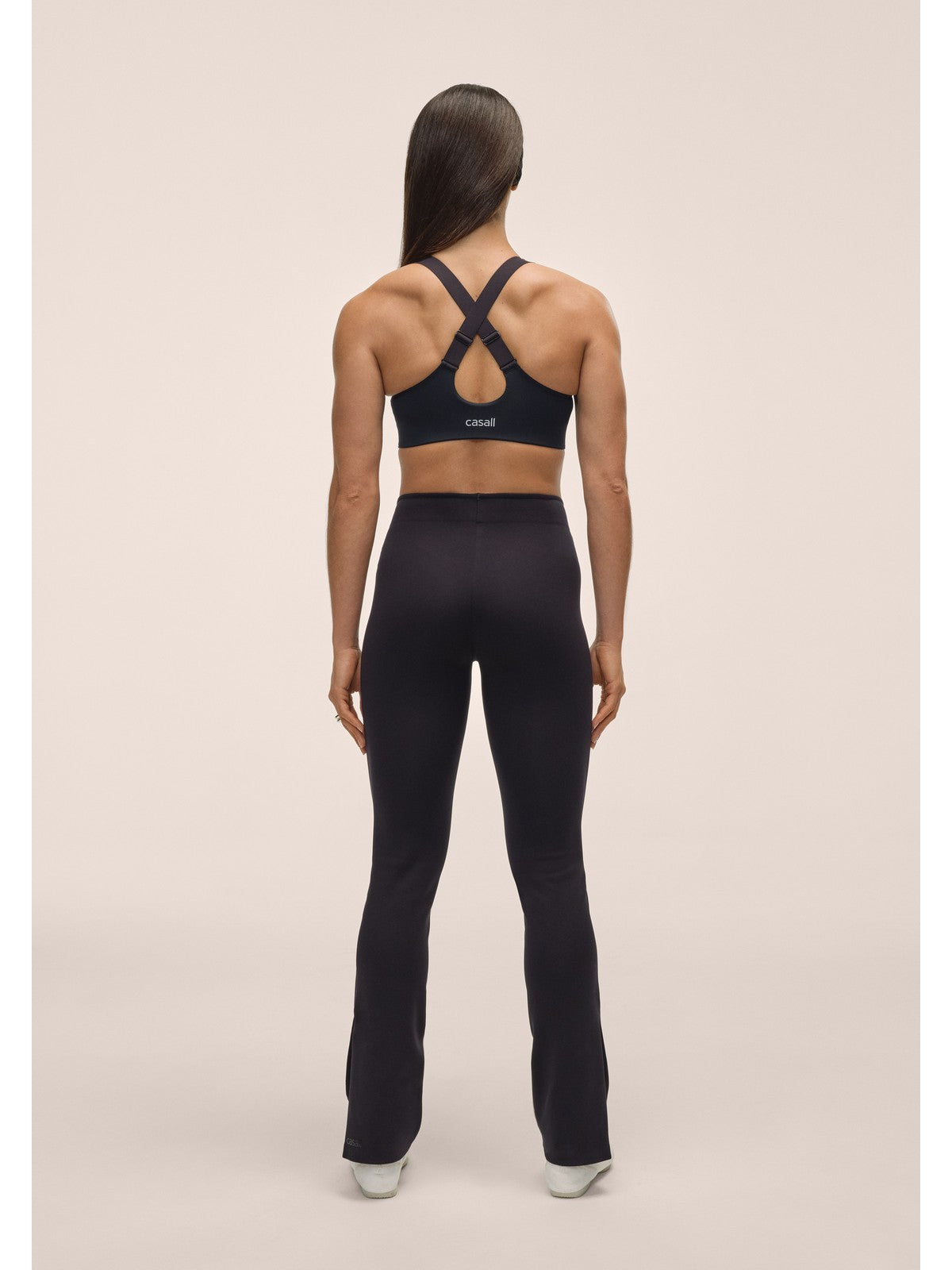 Spodnie damskie CASALL Scuba Slit Pant kolor czarny