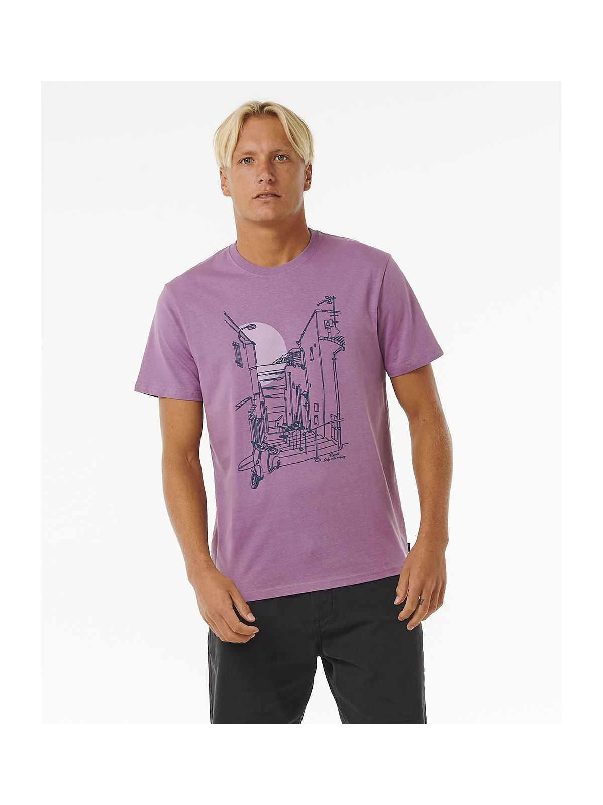Koszulka RIP CURL Keep On Trucking Tee fioletowy - Adventure Sports