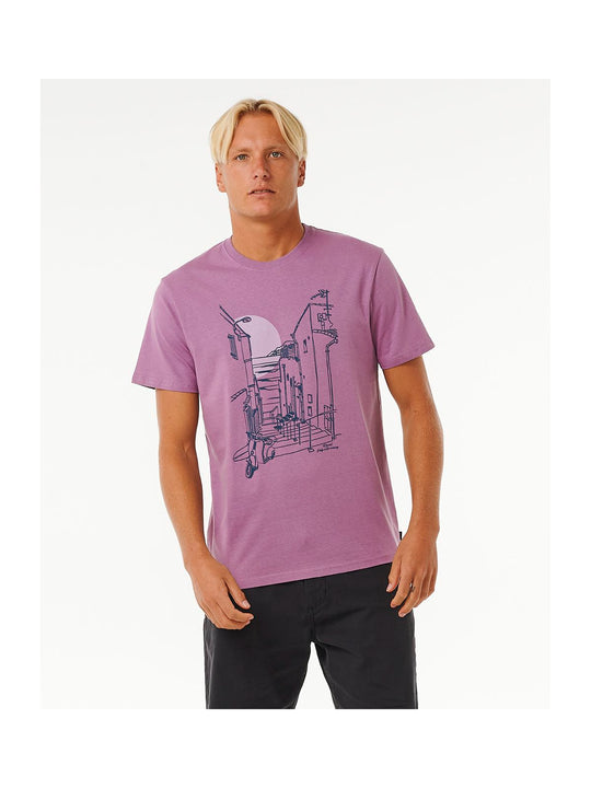 Koszulka RIP CURL Keep On Trucking Tee fioletowy - Adventure Sports
