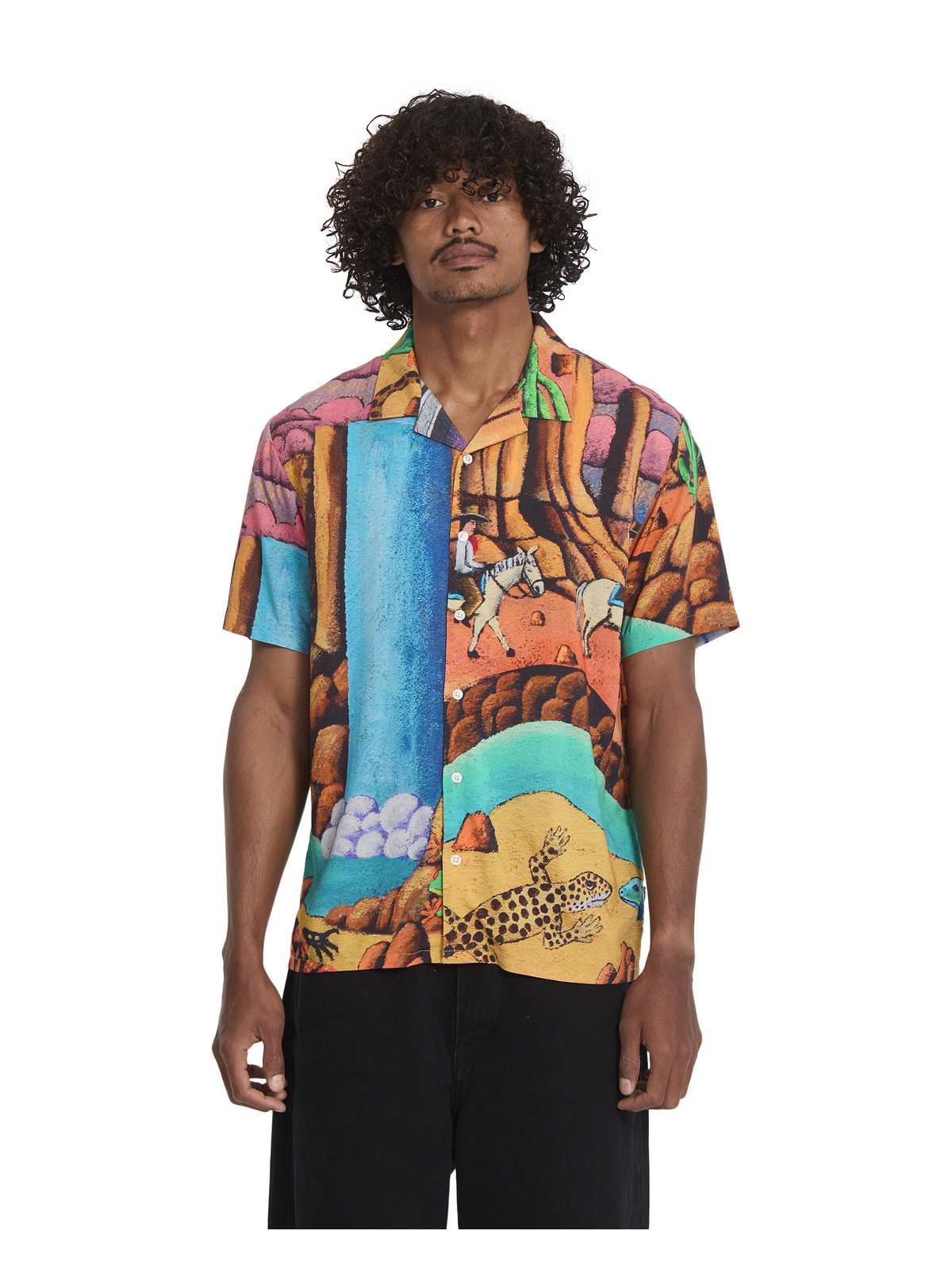 Koszula męska VOLCOM Fa Mickey Mason Ss multikolor