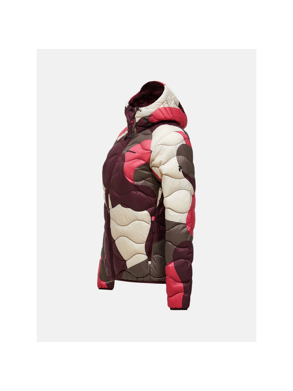 Kurtka damska PEAK PERFORMANCE Helium AOP Down Hood Jacket multikolor