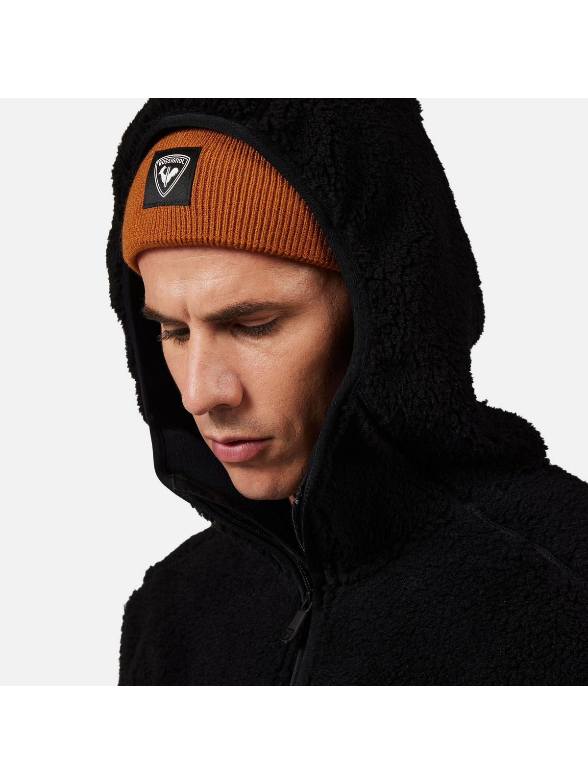 Bluza męska męska ROSSIGNOL ALLTRACK ANORAK FLEECE czarna