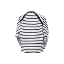 Bluza Damska HELLY HANSEN W Capri Sweatshirt Biało granatowe Pasy
