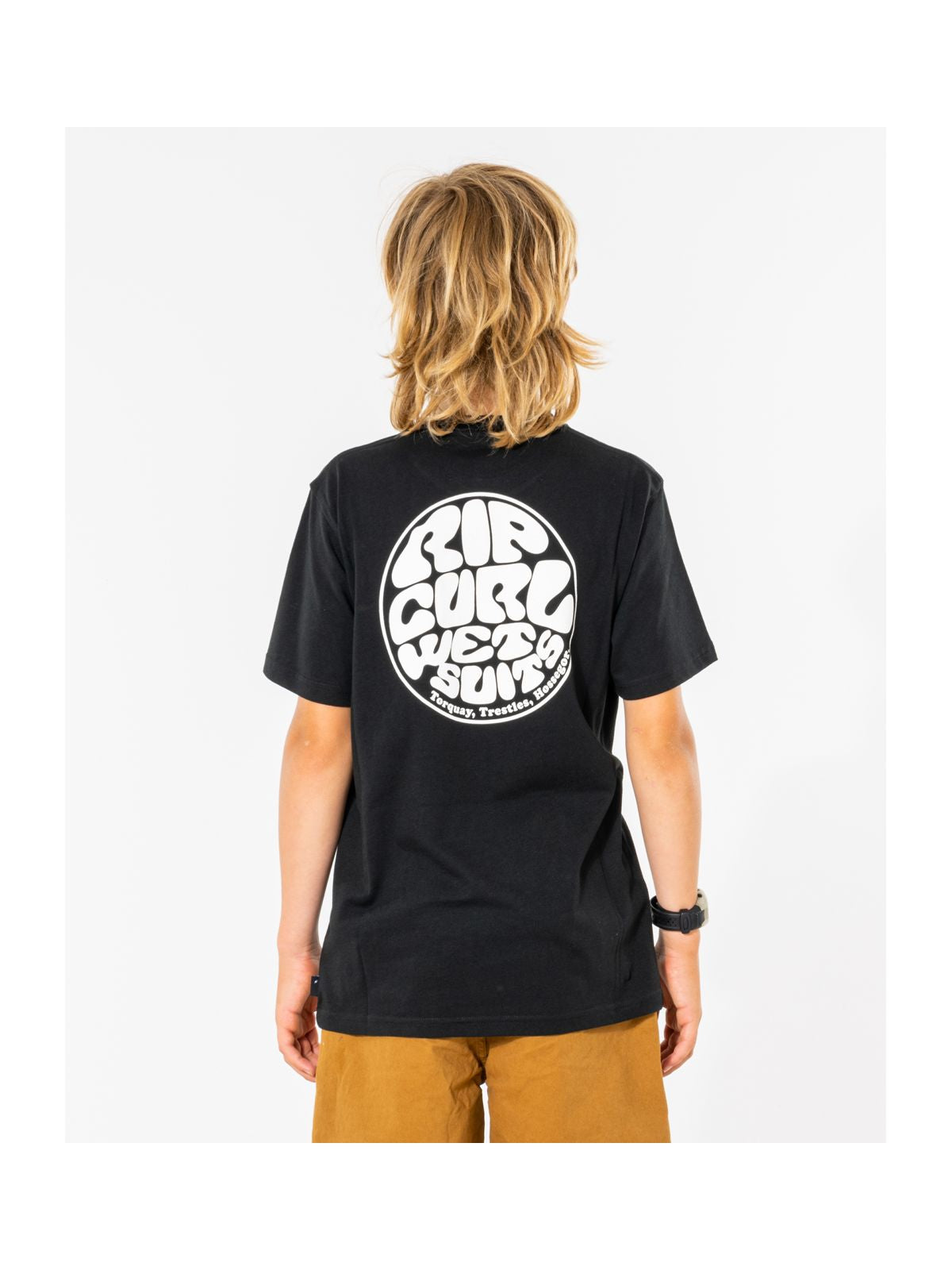 T-Shirt dziecięcy RIP CURL Wetsuit Icon Tee -Kids czarny