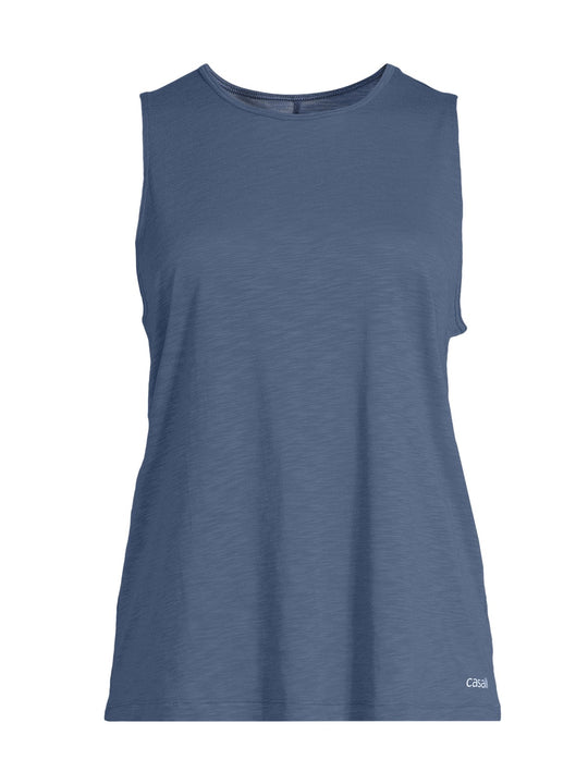 Koszulka treningowa damska treningowa CASALL Soft Texture Tank kolor niebieski
