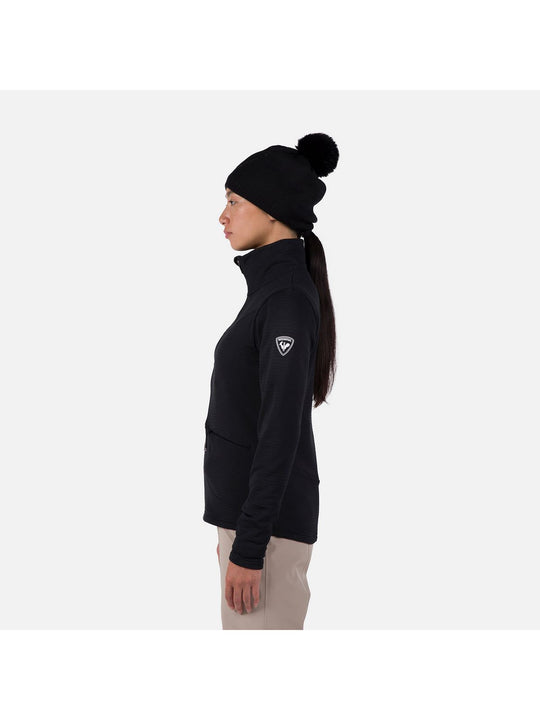 Bluza techniczna damska Rossignol W Blackside Fleece Fz czarna - Adventure Sports
