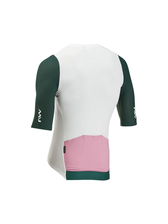 Koszulka rowerowa NORTHWAVE Extreme Evo Jersey S/s biało zielony
