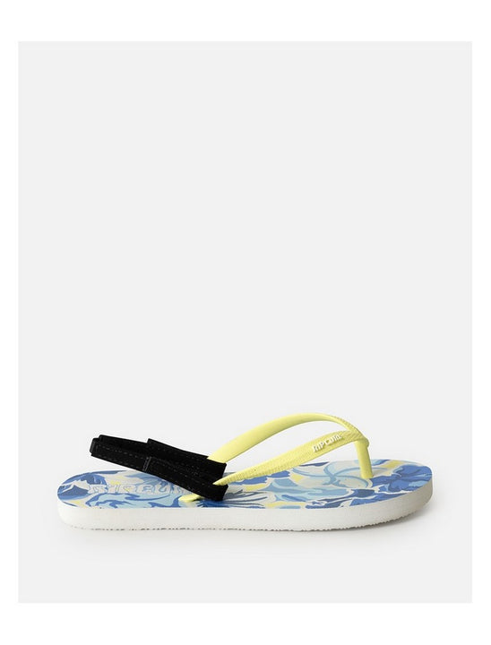 Japonki plażowe dziewczęce RIP CURL Mixed Bloom Open Toe-Girl niebieskie
