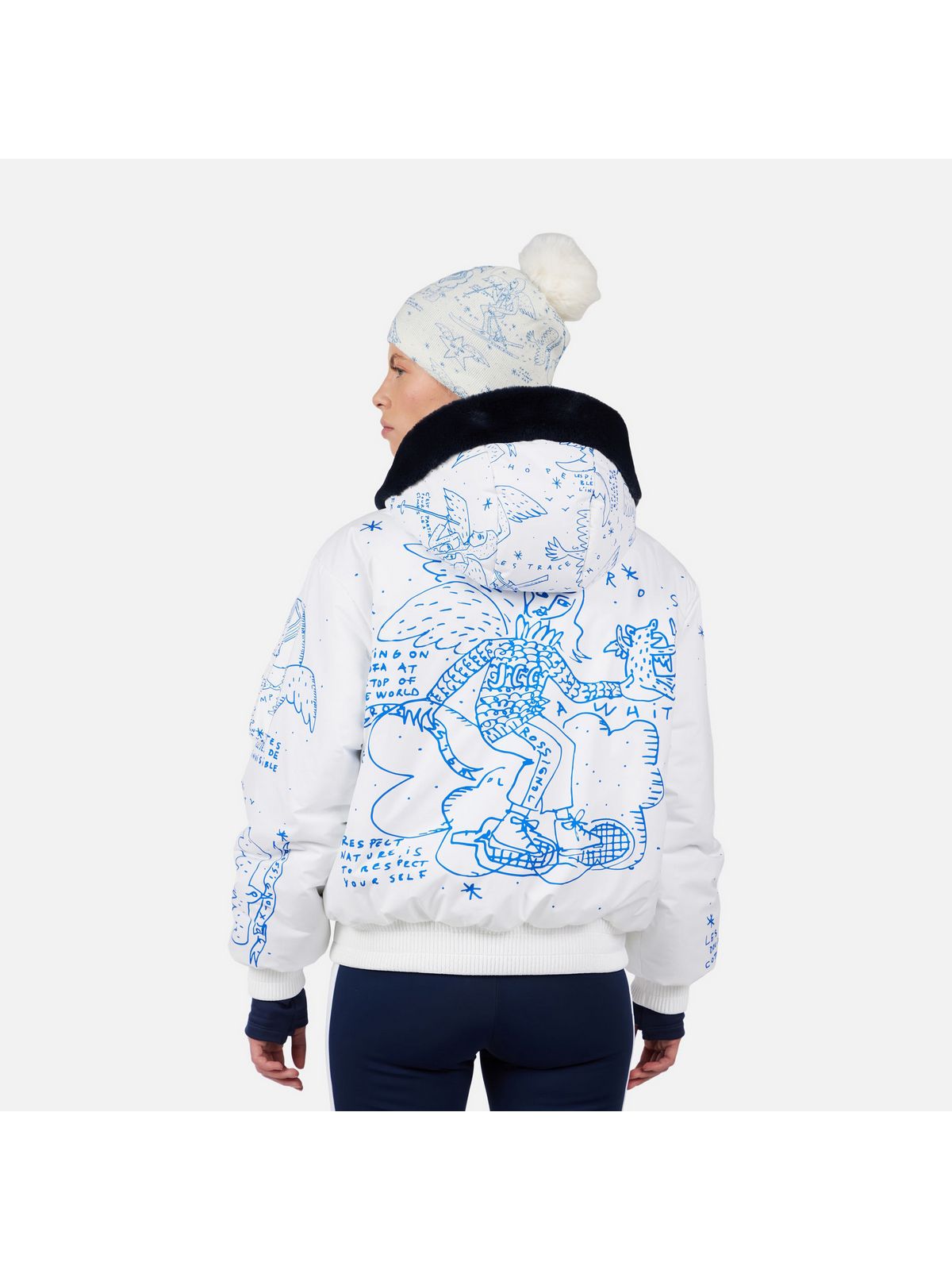 Kurtka narciarska damska ROSSIGNOL W JCC YETI-REV JKT biały