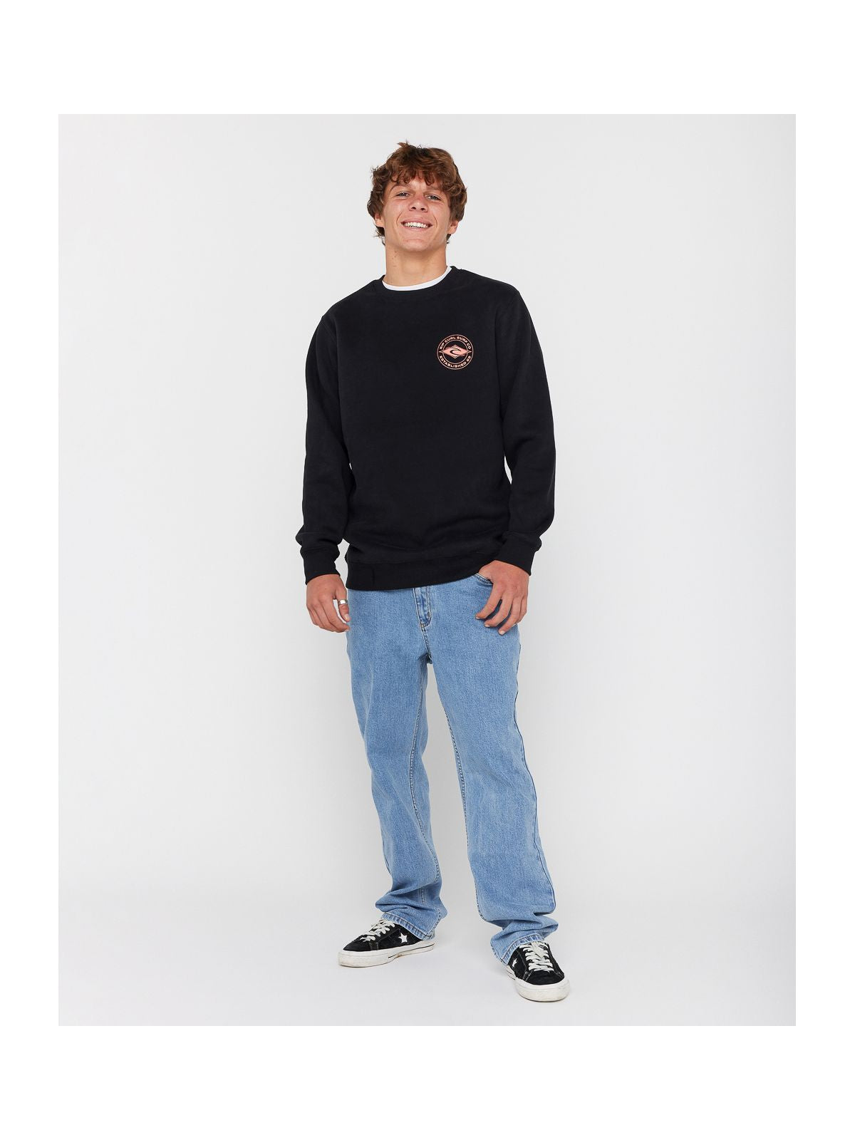 Bluza RIP CURL STAPLE CREW czarna
