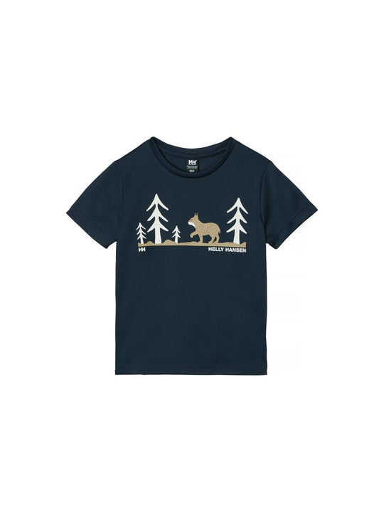Koszulka HELLY HANSEN K HH TECH GRAPHIC T- granatowy - Adventure Sports
