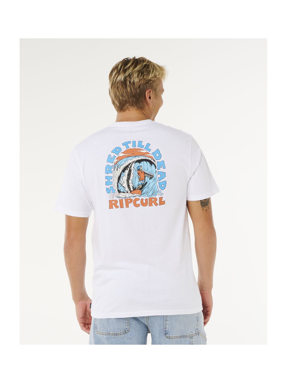 Koszulka męska RIP CURL Shred Til Tee biała