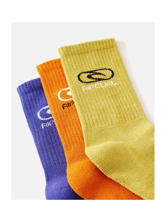 Skarpety RIP CURL Logo Crew Sock 3-Pk - Boy - TU - Adventure Sports
