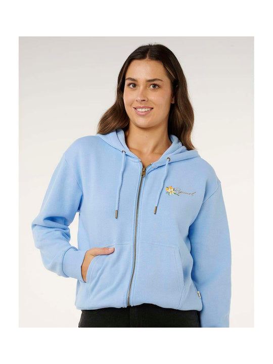 Bluza damska RIP CURL Poolside Zip Thru Relaxed Hood niebieska
