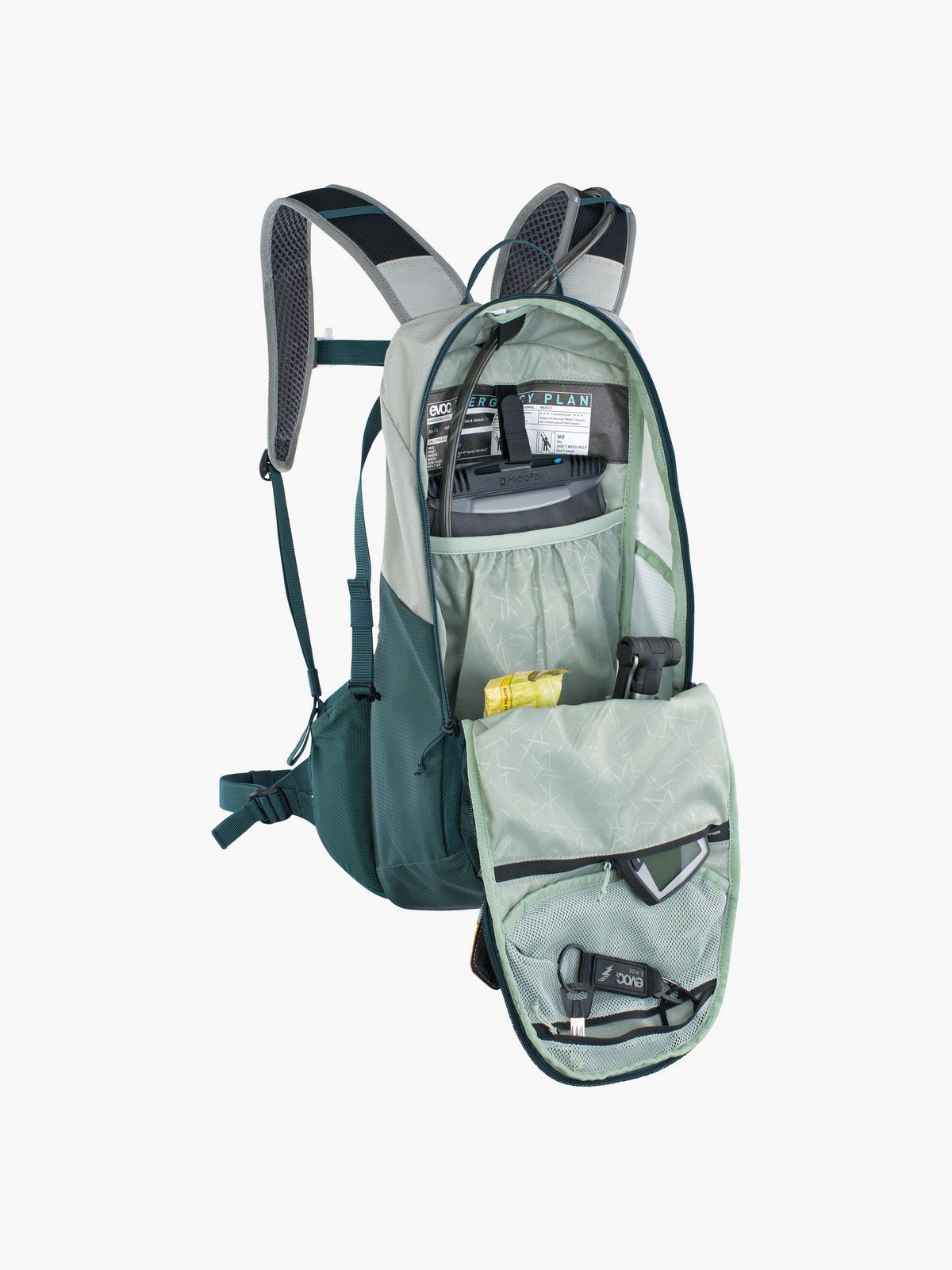 Plecak rowerowy EVOC E-Ride 12 stone - petrol