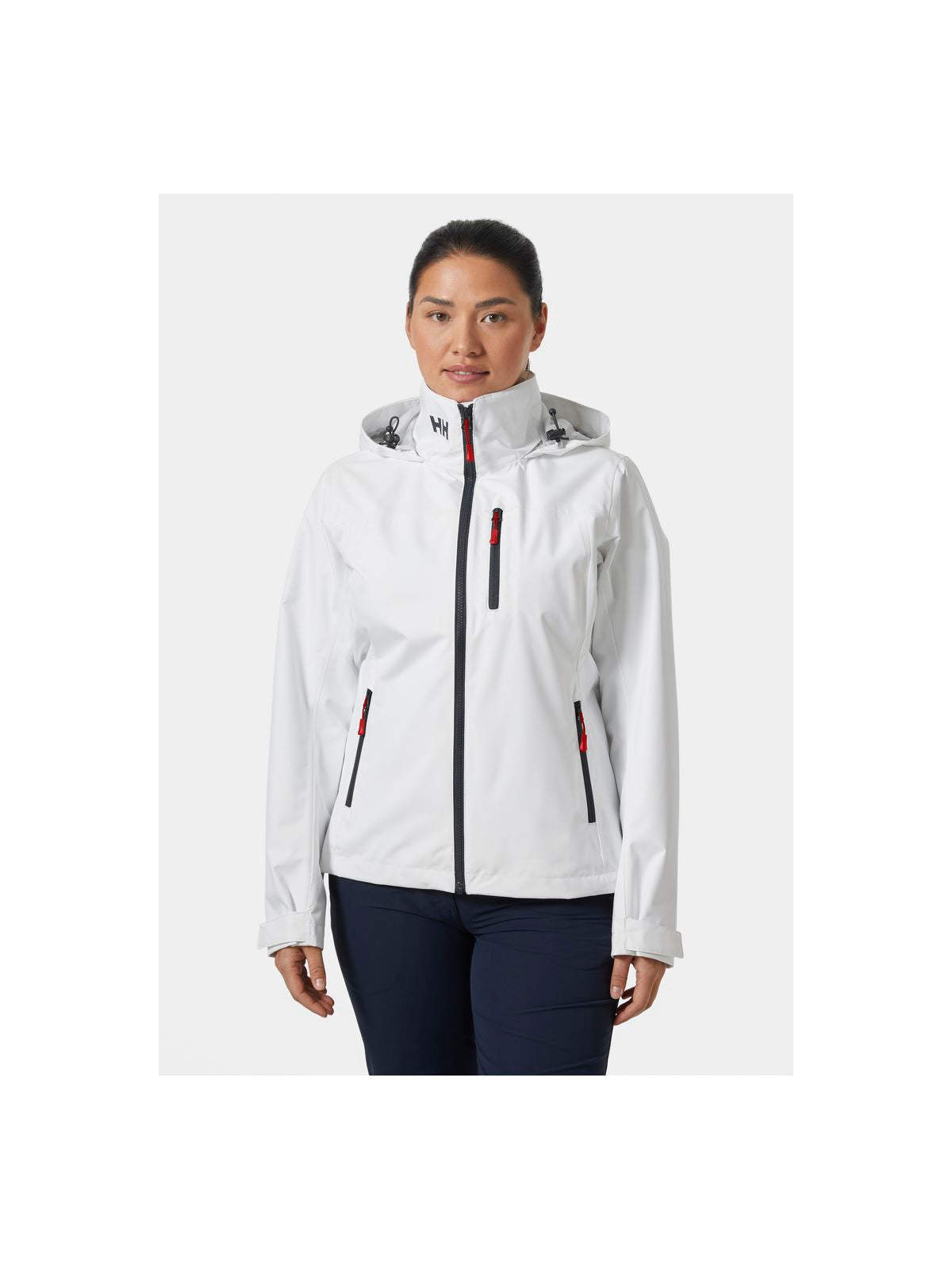 Kurtka HELLY HANSEN W Crew Hooded Jacket 2.0 biały - Adventure Sports
