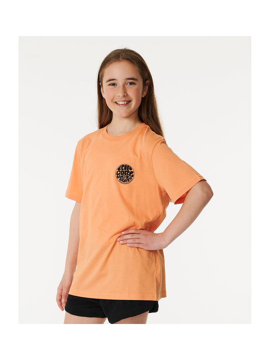 T-Shirt dziecięcy RIP CURL Wetsuit Icon Tee -Kids pomarańczowy - Koszulka - Adventure Sports
