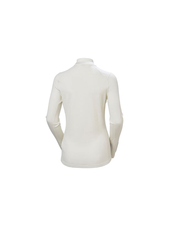 Koszulka damska HELLY HANSEN W Lifa Merino Midweight Graphic 1/2 Zip kolor biały
