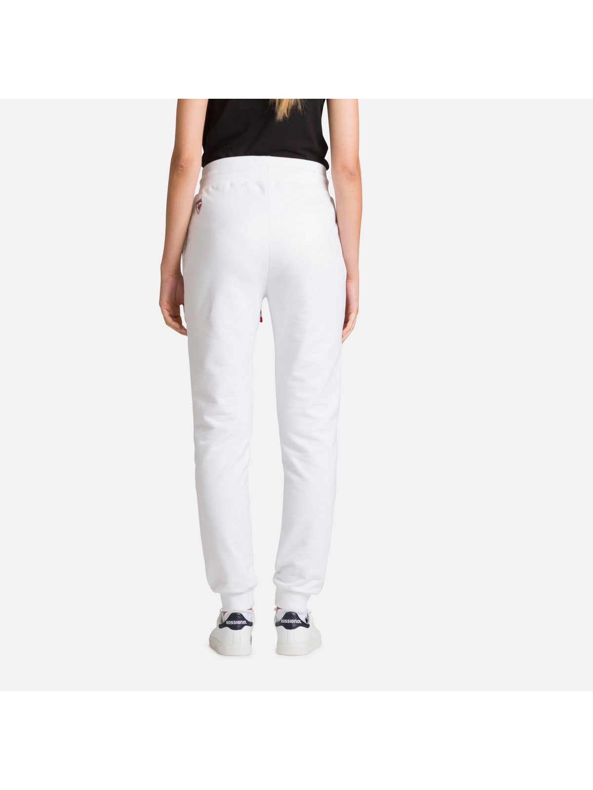 Spodnie sportowe damskie Rossignol W LOGO PANT FT białe - narciarskie - Adventure Sports