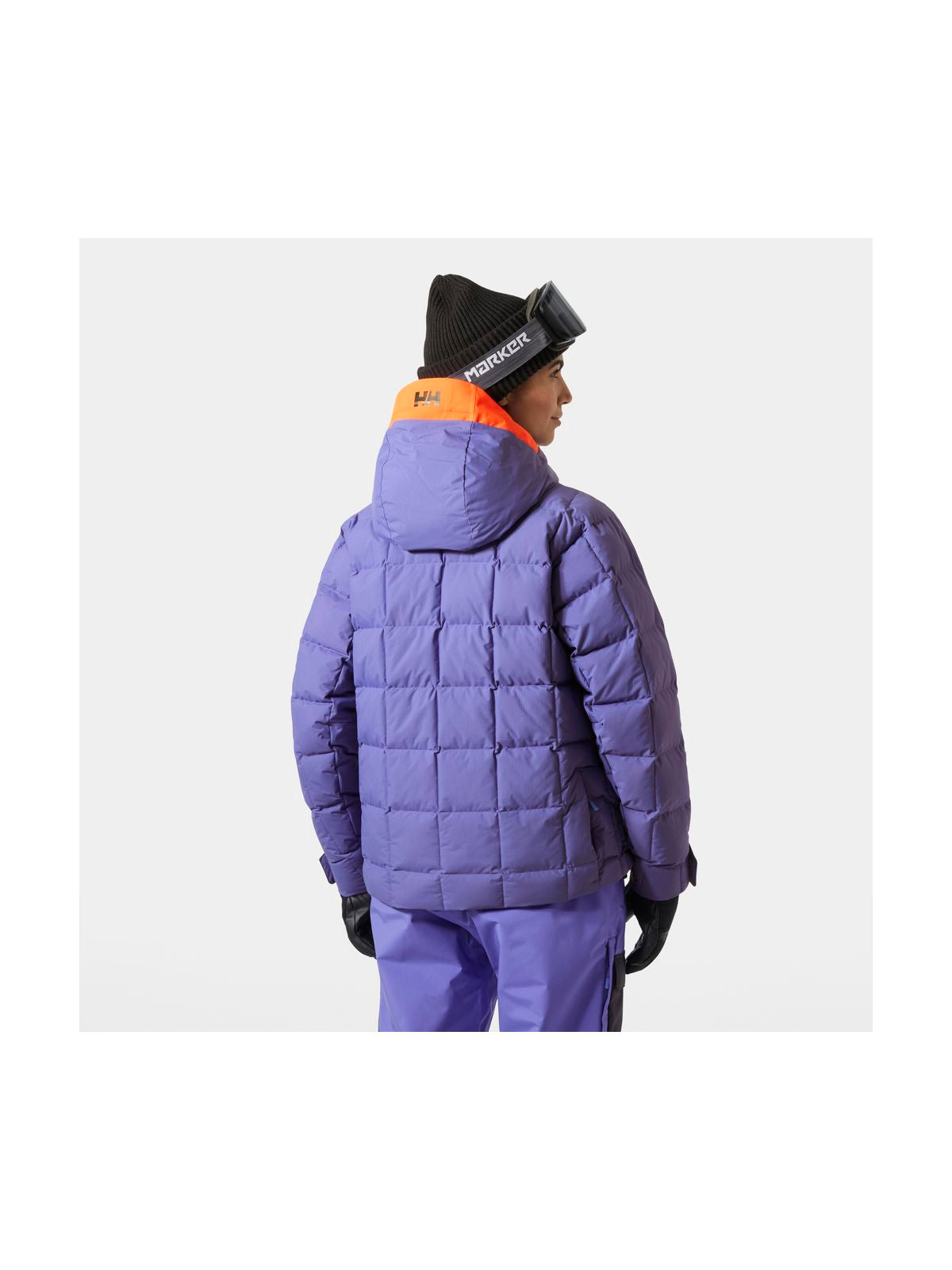 Kurtka narciarska damska HELLY HANSEN W EMIKO RIDABLE PUFFY JACKET fioletowa