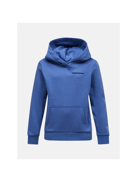 Bluza z kapturem juniorska PEAK PERFORMANCE Original Small Logo Hood niebieska
