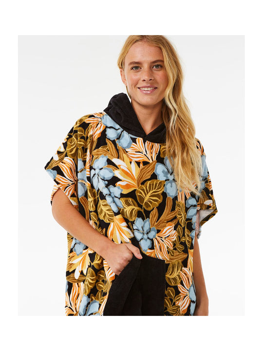 Poncho RIP CURL Mixed Hooded Towel czarny - TU - Adventure Sports
