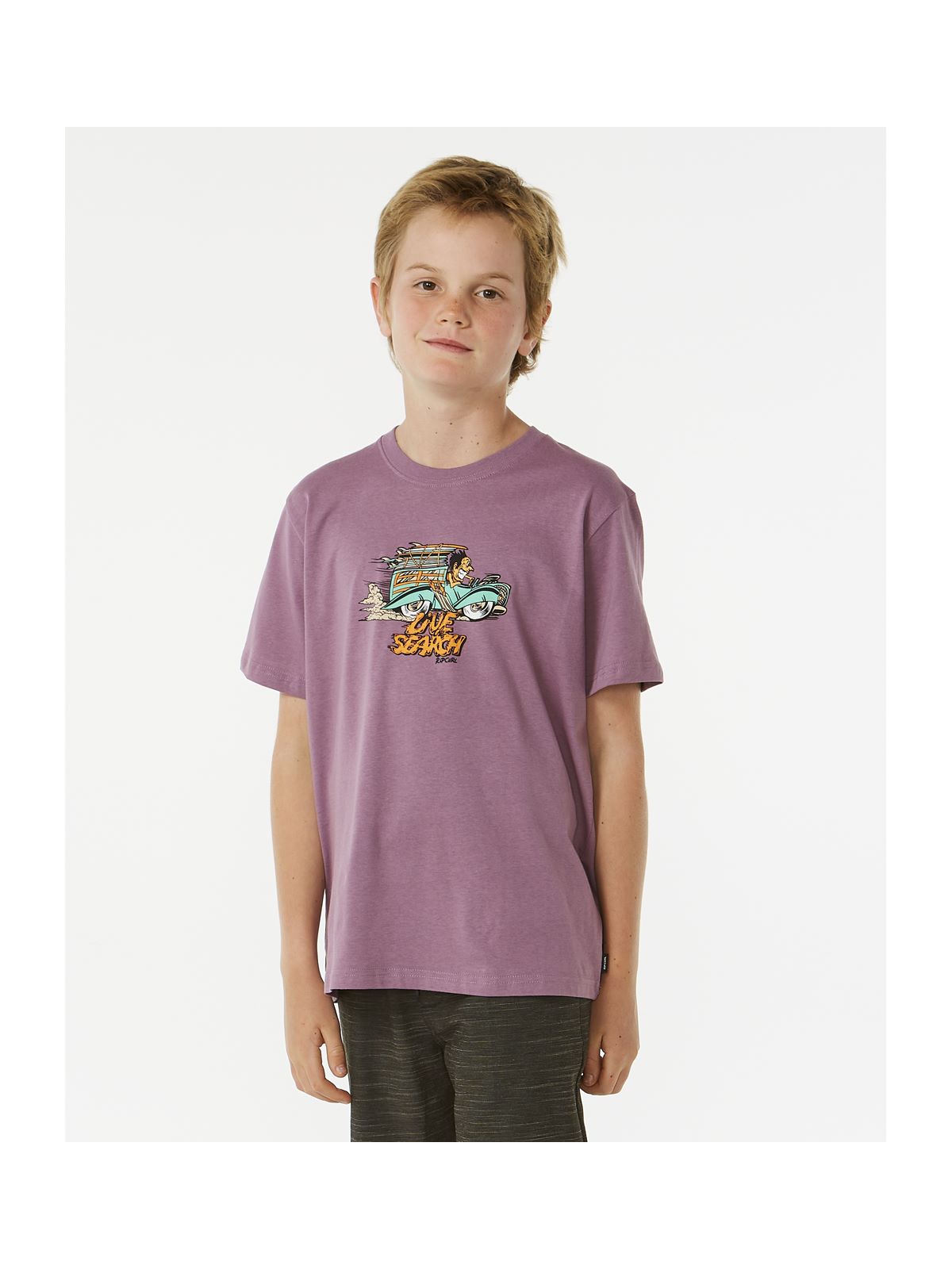 Koszulka RIP CURL Keep On Trucking Tee -Boy fioletowy - Adventure Sports