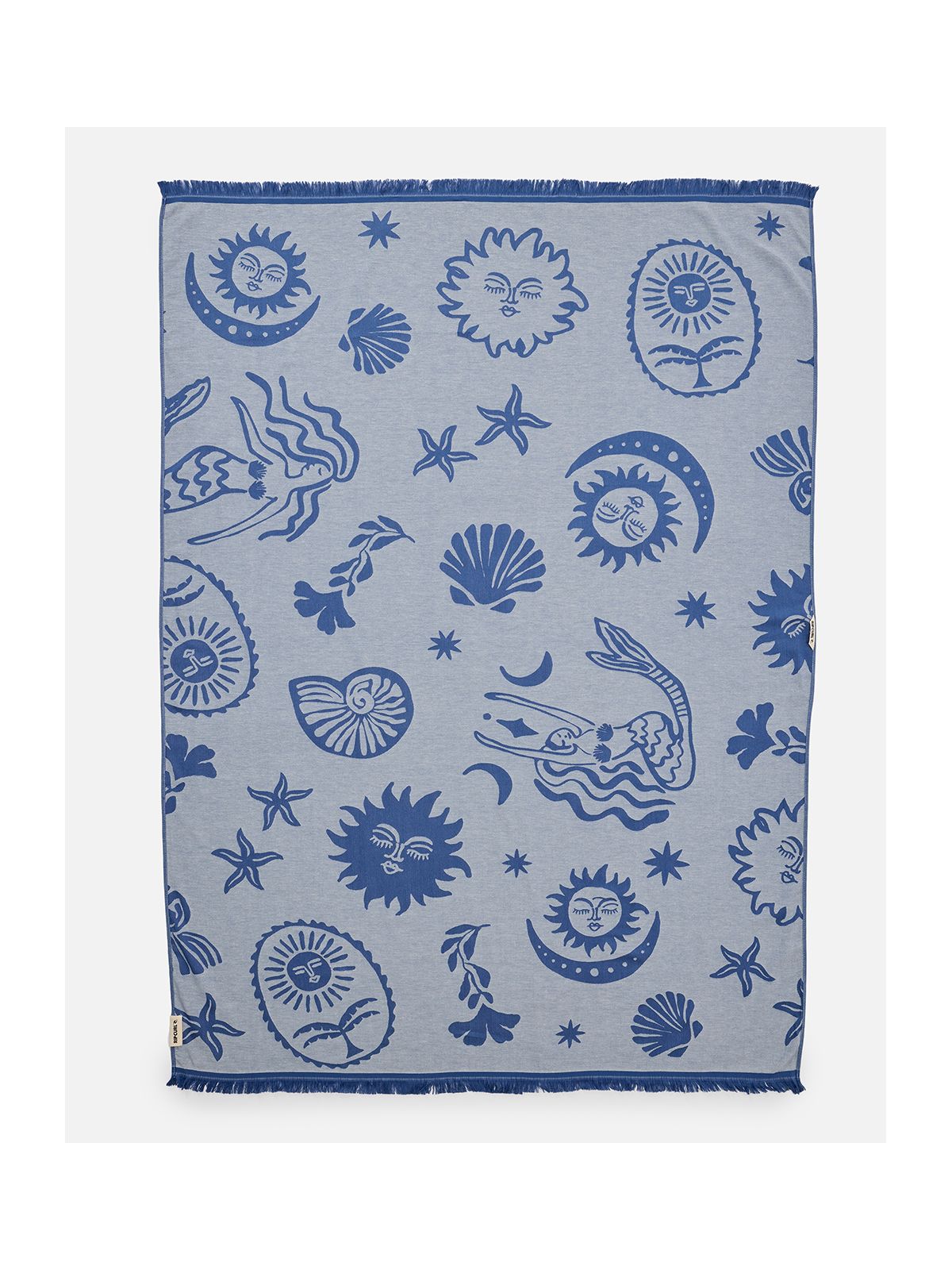 Ponczo damskie RIP CURL Mixed Summer Jumbo Towel granatowe