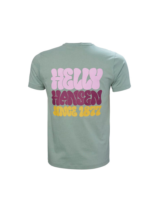 Koszulka HELLY HANSEN Core Graphic T zielony - Adventure Sports
