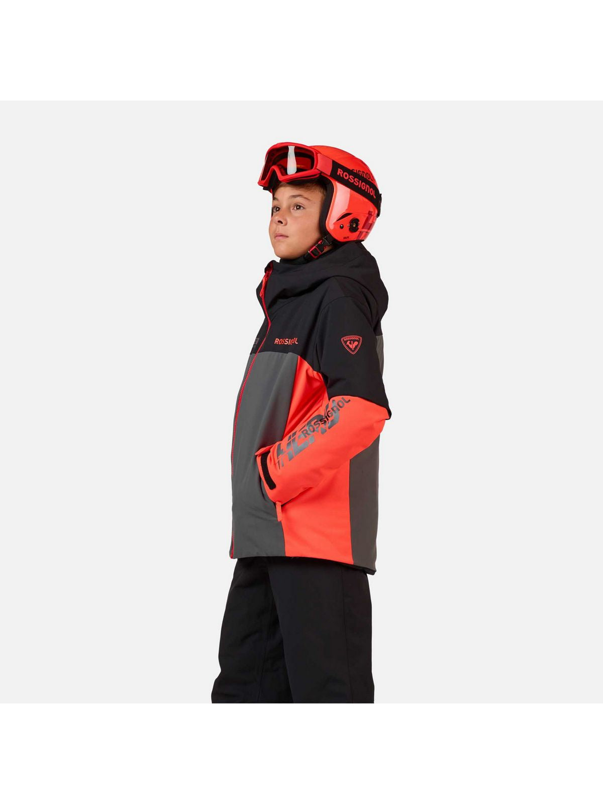 Kurtka narciarska dziecięca ROSSIGNOL Jr Hero Velika Insulated Jkt czarna