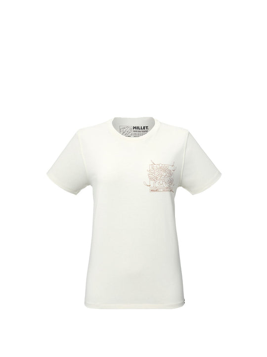 Koszulka damska MILLET Cimaï Collab Ts Ss W beżowa
