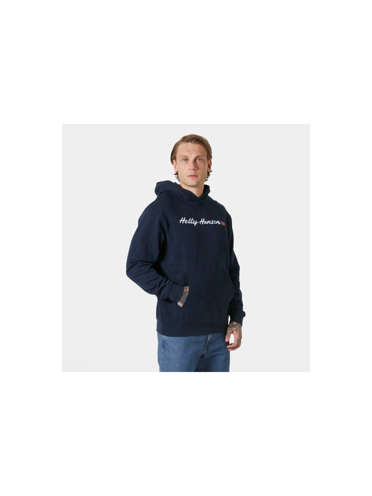 Bluza męska HELLY HANSEN CORE GRAPHIC SWEAT H granatowa - Adventure Sports