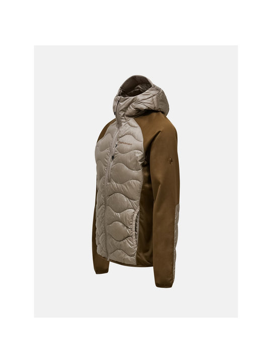 Kurtka puchowa męska PEAK PERFORMANCE Helium Down Hybrid Hood beżowa

