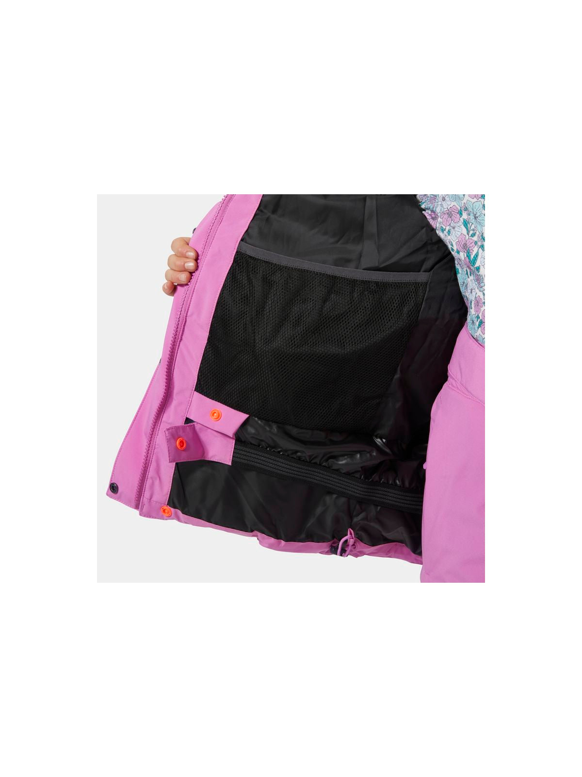Kurtka narciarska dziecięca HELLY HANSEN Jr Girl Diamond Jacket kolor różowy