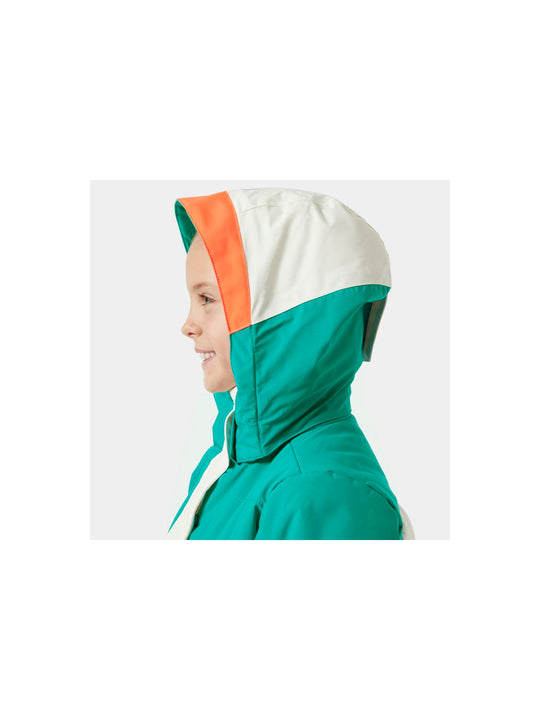 Kurtka narciarska dziecięca HELLY HANSEN Jr Girl Diamond Jacket kolor biały
