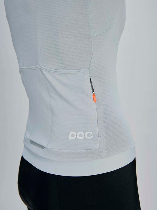 Koszulka rowerowa damska POC W's Thermal Lite Jersey szara

