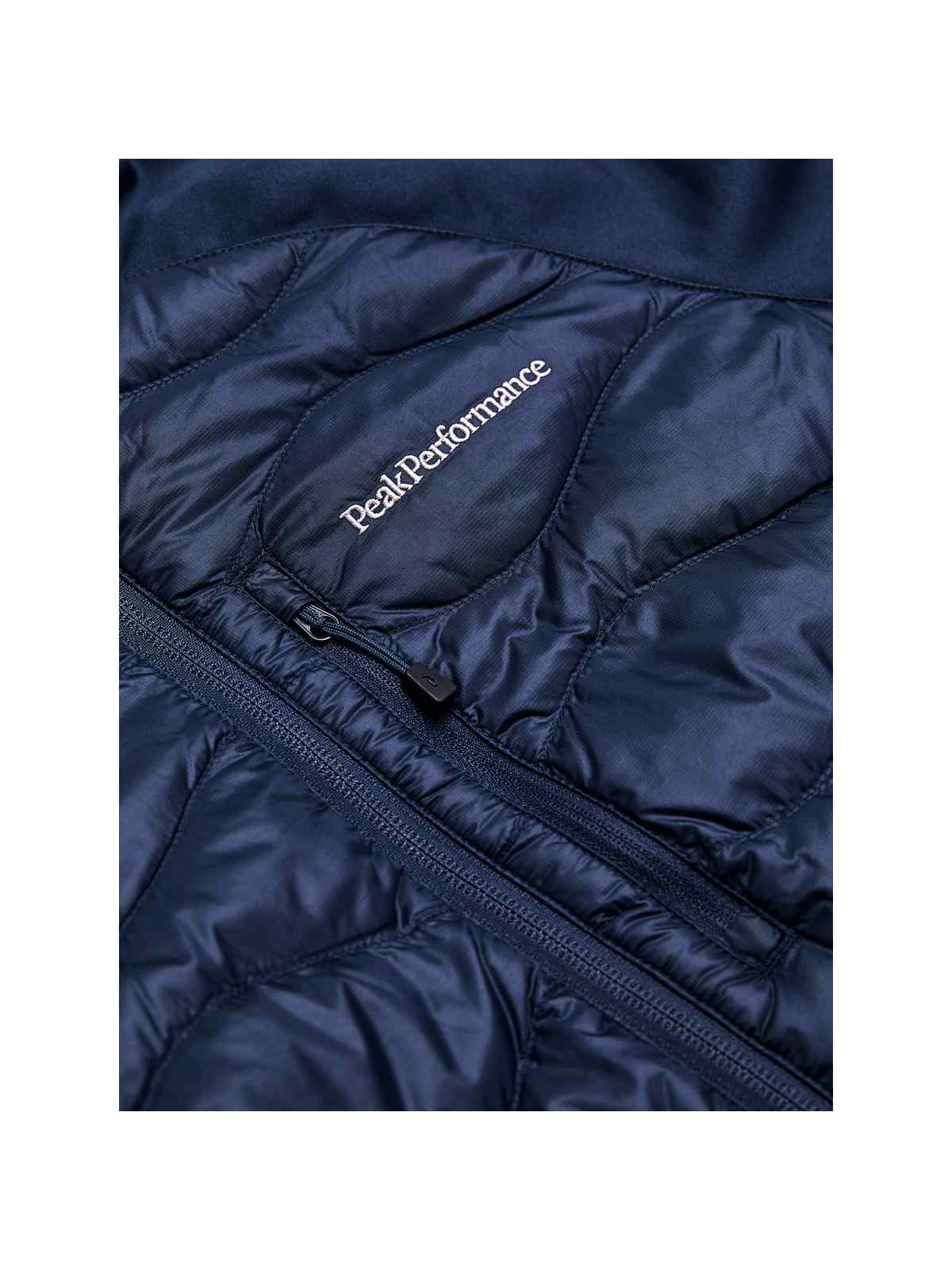 Kurtka puchowa damska Peak Performance W Helium Down Hybrid Jacket granatowa