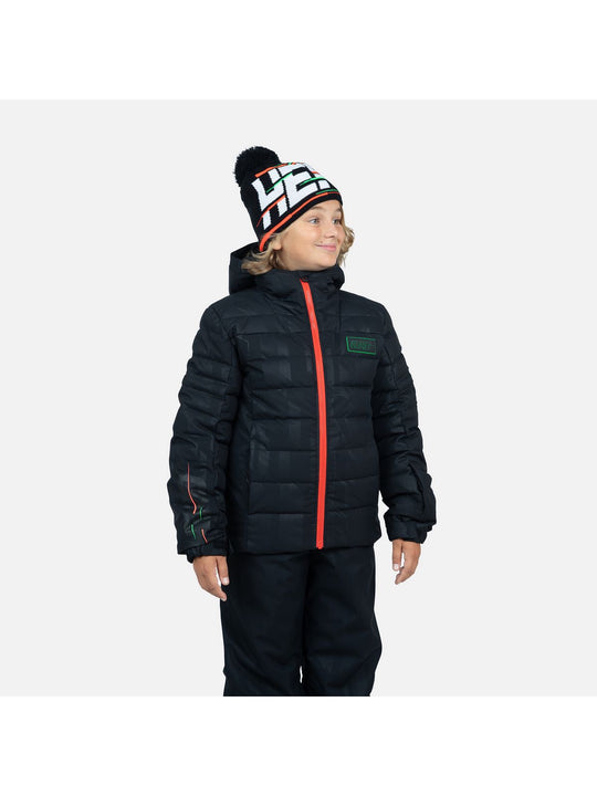 Kurtka narciarska chłopięca Rossignol Boy Hero Rapide Jkt czarny - Adventure Sports
