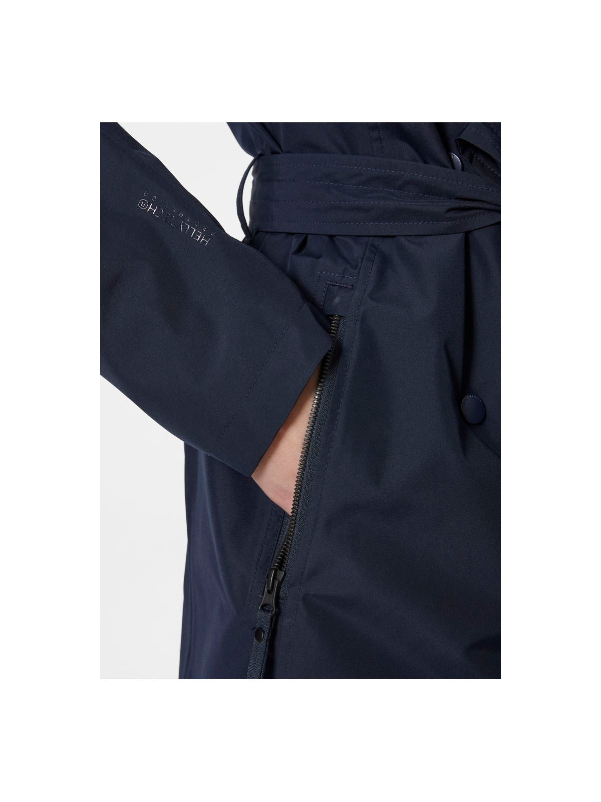 Płaszcz Helly Hansen W Welsey Ii Trench czarny - Adventure Sports